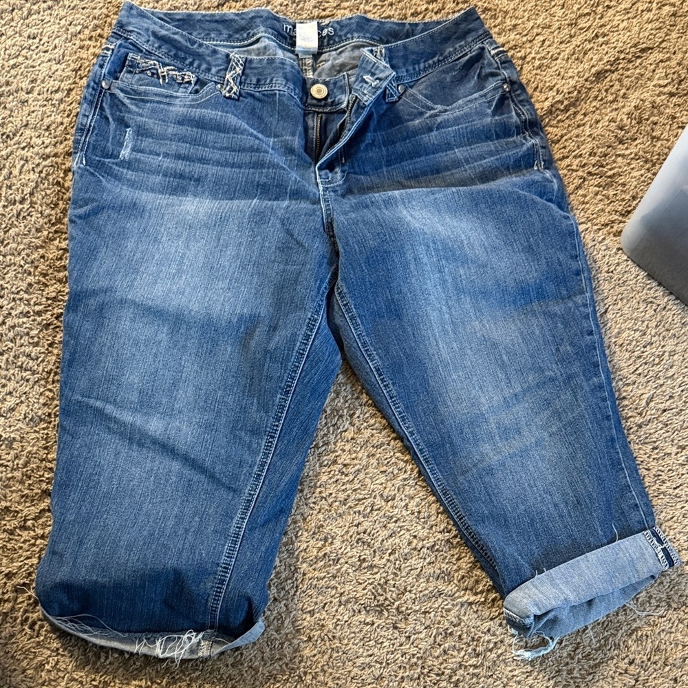 Maurices Dark Blue Boyfriend Jeans
